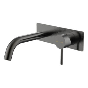 Cioso Wall Basin/Bath Mixer Gun Metal Pin Down