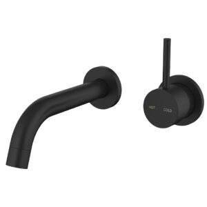 Cioso Wall Basin Mixer Black No Plate