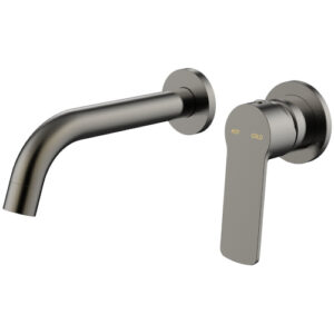 Cioso Wall Basin Mixer W/Akemi Handle Gun Metal