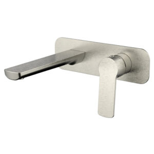 Akemi Wall Basin/Bath Mixer Brushed Nickel