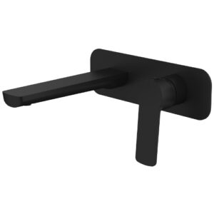 Akemi Wall Basin/Bath Mixer Matte Black