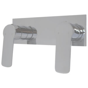 Akemi Dual Shower Mixer Black & Chrome