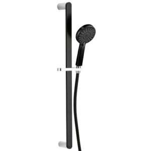 Akemi Rail Shower Black & Chrome
