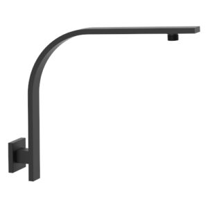 Kiato Raised Shower Arm Matte Black