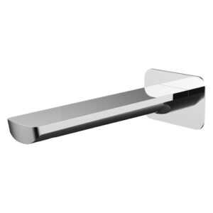 Akemi 180mm Bath Spout Square Plate Chrome