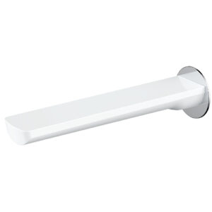 Akemi 180mm Bath Spout White & Chrome