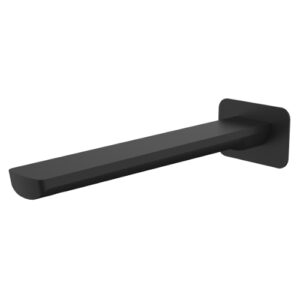 Akemi 235mm Bath Spout Square Plate Black