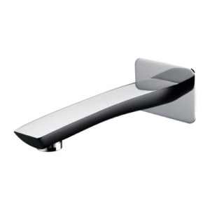 Celine 180mm Bath Spout Black and Chrome
