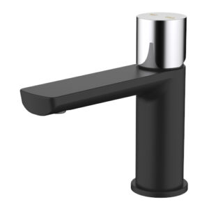 Finesa Basin Mixer Matte Black & Chrome
