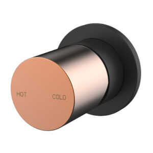 Finesa Shower Mixer Matte Black & Rose Gold