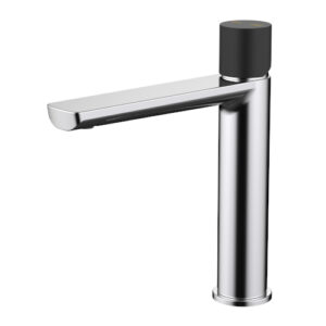Finesa Mid Rise Vessel Mixer Chrome & Matte Black