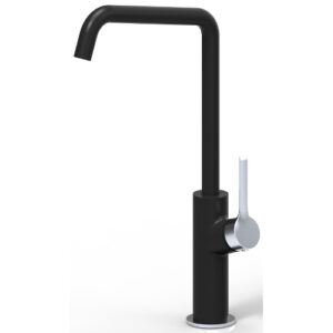 Jeni Sink Mixer Matte Black & Brushed Nickel