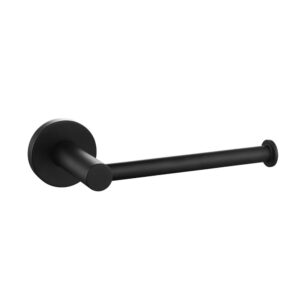 Black Round Series 2 Toilet Roll Holder