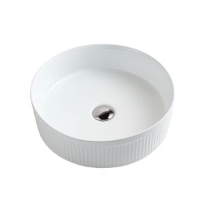 Olympic Fluted Vessel White
