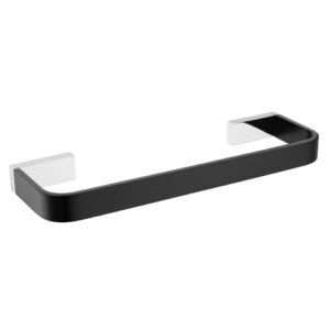 Inis Towel Bar Black & Chrome