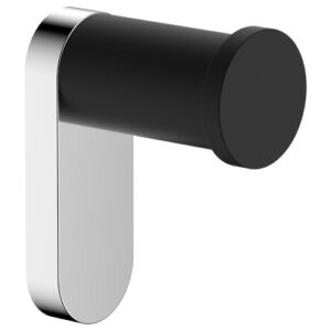 Akemi Robe Hook Black & Chrome