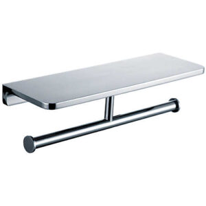 Inis Twin Toilet Roll Holder Chrome