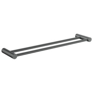 Finesa Double Towel Rail 600mm Gun Metal