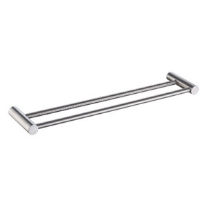 Finesa Double Towel Rail 600mm Brushed Nickel