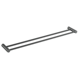 Finesa Double Towel Rail 800mm Gun Metal