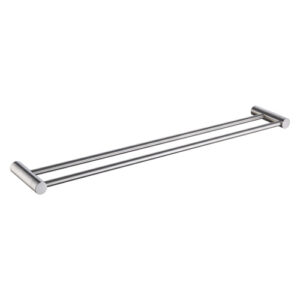 Finesa Double Towel Rail 800mm Brushed Nickel