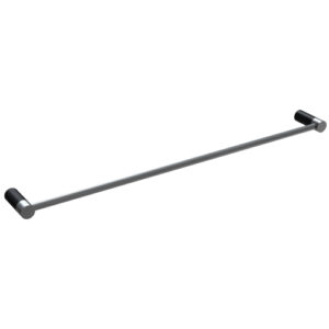 Finesa Single Towel Rail 800mm Chrome & Matte Black