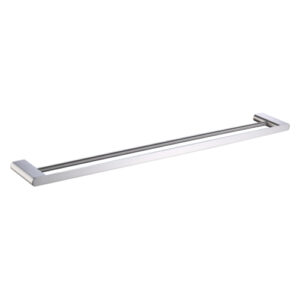 Zoya Double Towel Rail 800mm Brushed Nickel