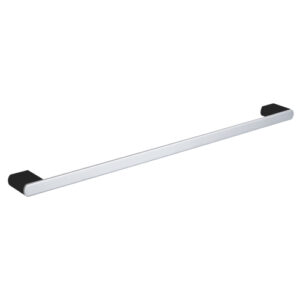 Zoya Single Towel Rail 600mm Chrome & Matte Black