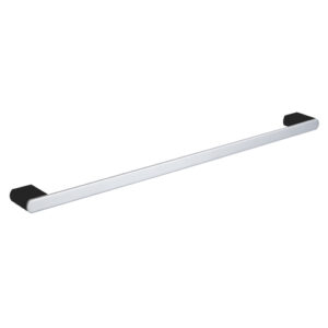 Zoya Single Towel Rail 800mm Chrome & Matte Black