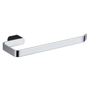 Zoya Towel Stirrup Chrome & Matte Black