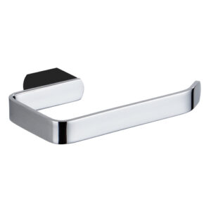 Zoya Toilet Roll Holder Chrome & Black
