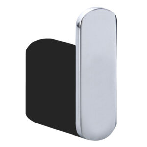 Zoya Robe Hook Chrome & Matte Black
