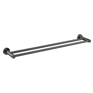 Cioso 600mm Double Towel Rail Gun Metal