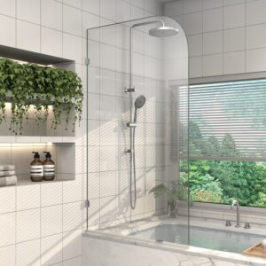 Alpine Fixed Curved Bath Screen