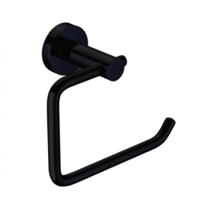 Black Round Toilet Roll Holder