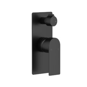Brizo Matt Black Wall Mixer and Diverter