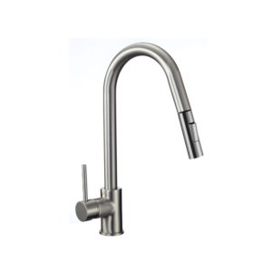 Classic Brushed Nickel Kitchen Sink Pull Out Mixer