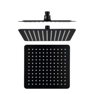 Cube Black Slim Shower Head