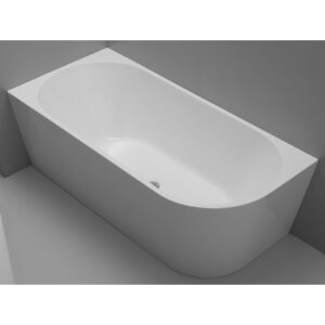 Kiato Gloss White 1700mm LH Corner Freestanding Bath
