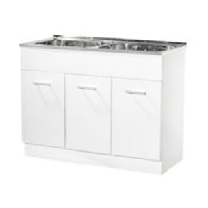 PVC Double Bowl Laundry Unit