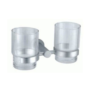 Romano Chrome Double Toothbrush Holder