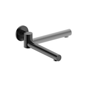 Latoro Matt Black Swivel Wall Spout