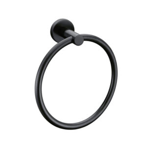 Latoro Matt Black Towel Ring