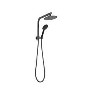 Latoro Matt Black Twin Shower Set