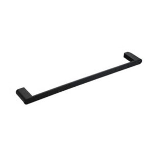 Matrix Matt Black Single Towel Rail 600mm