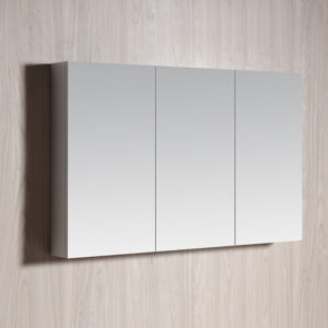 Mirrored Shaving Cabinet White 1200mm