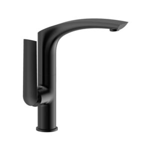 Oscar Matt Black Kitchen Sink Mixer