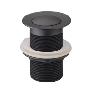 Pop Up Waste Single Matt Black (No Overflow)