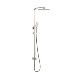 Romano Brushed Nickel Double Shower with Rail