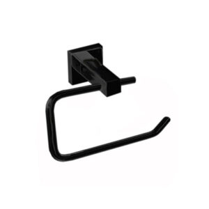 Romano Matt Black Toilet Roll Holder